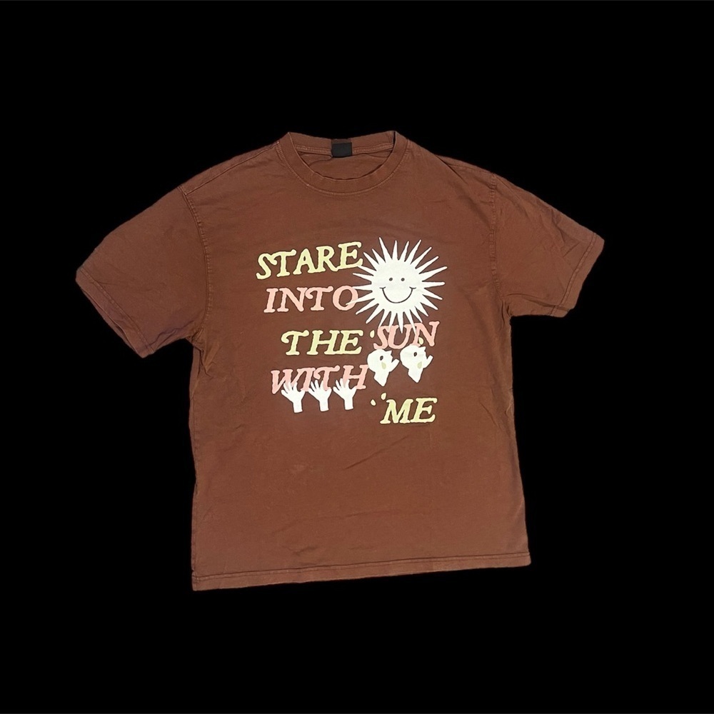 L brown COTTON ON GARMENTS “stare into the sun with me” T-Shirt